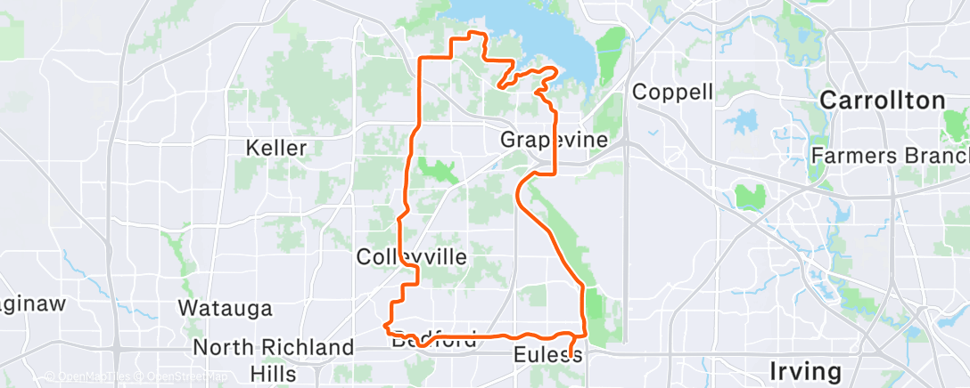 Map of the activity, Vuelta ciclista por la mañana