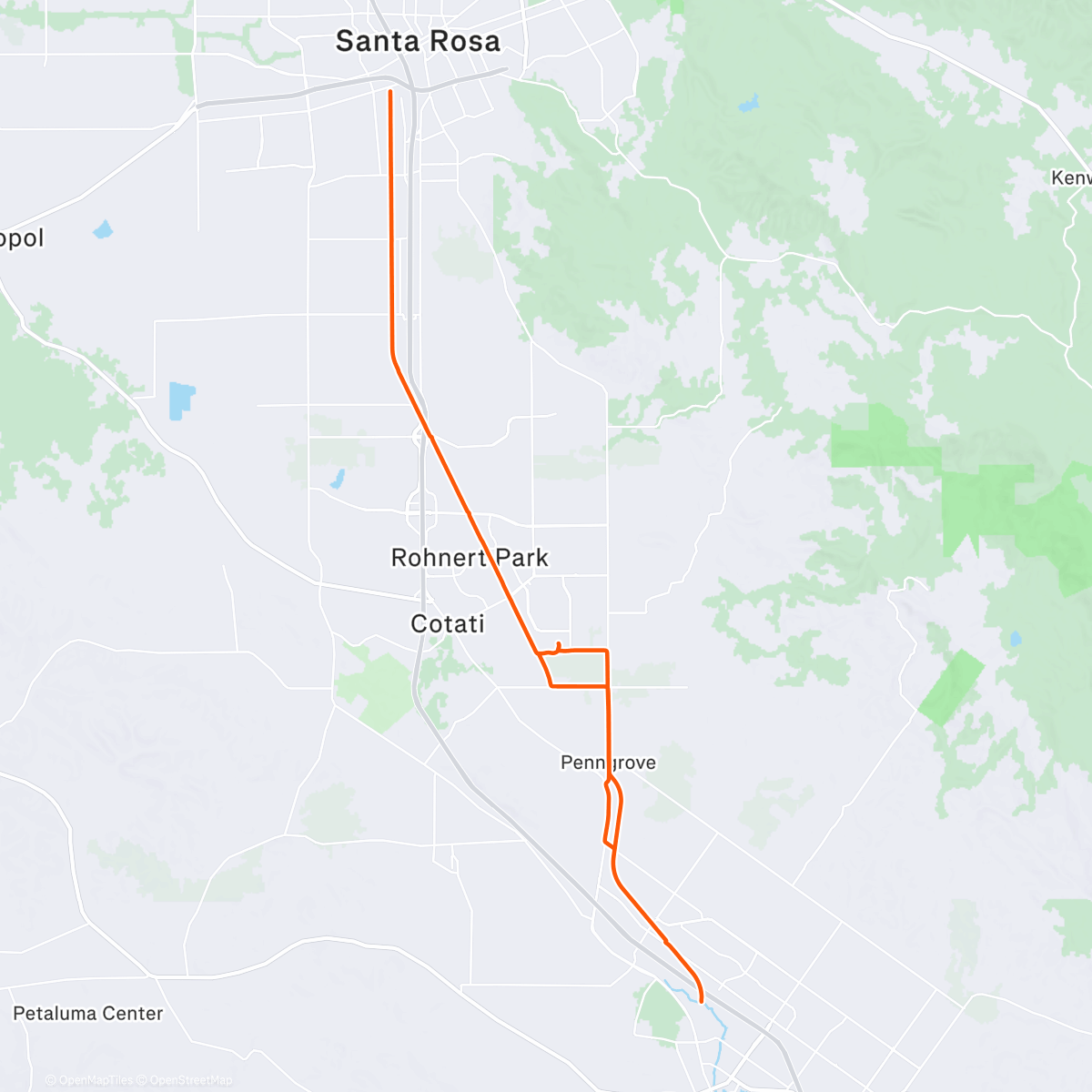 Map of the activity, Taco 🌮 🐻 Run