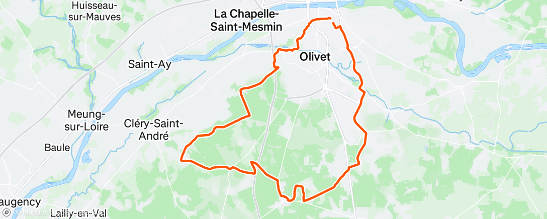 Map of the activity, Gravel