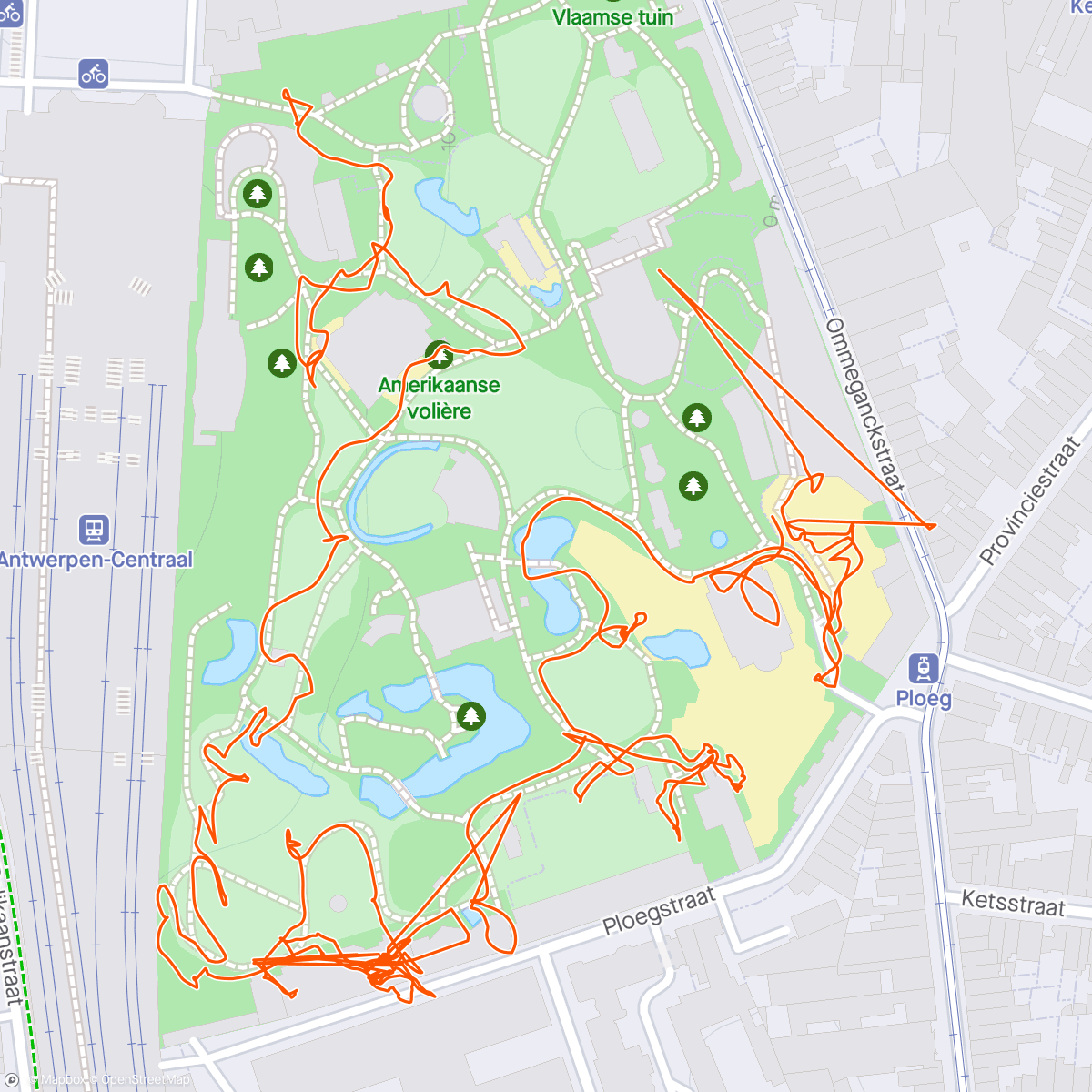 Mapa da atividade, Zoo