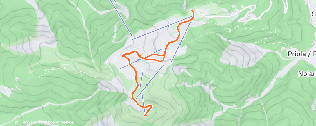 Map of the activity, Tamai passando al Rif. tamai