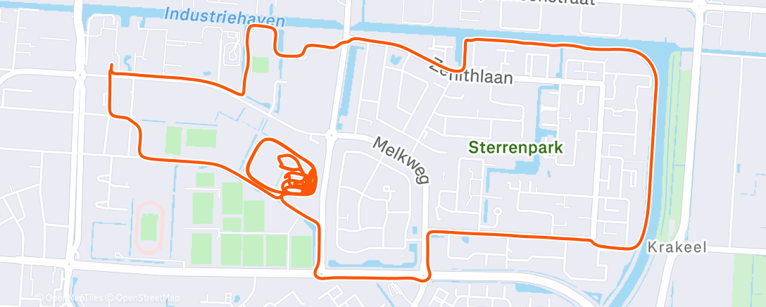 Карта физической активности (Namiddagrit op gravelbike)