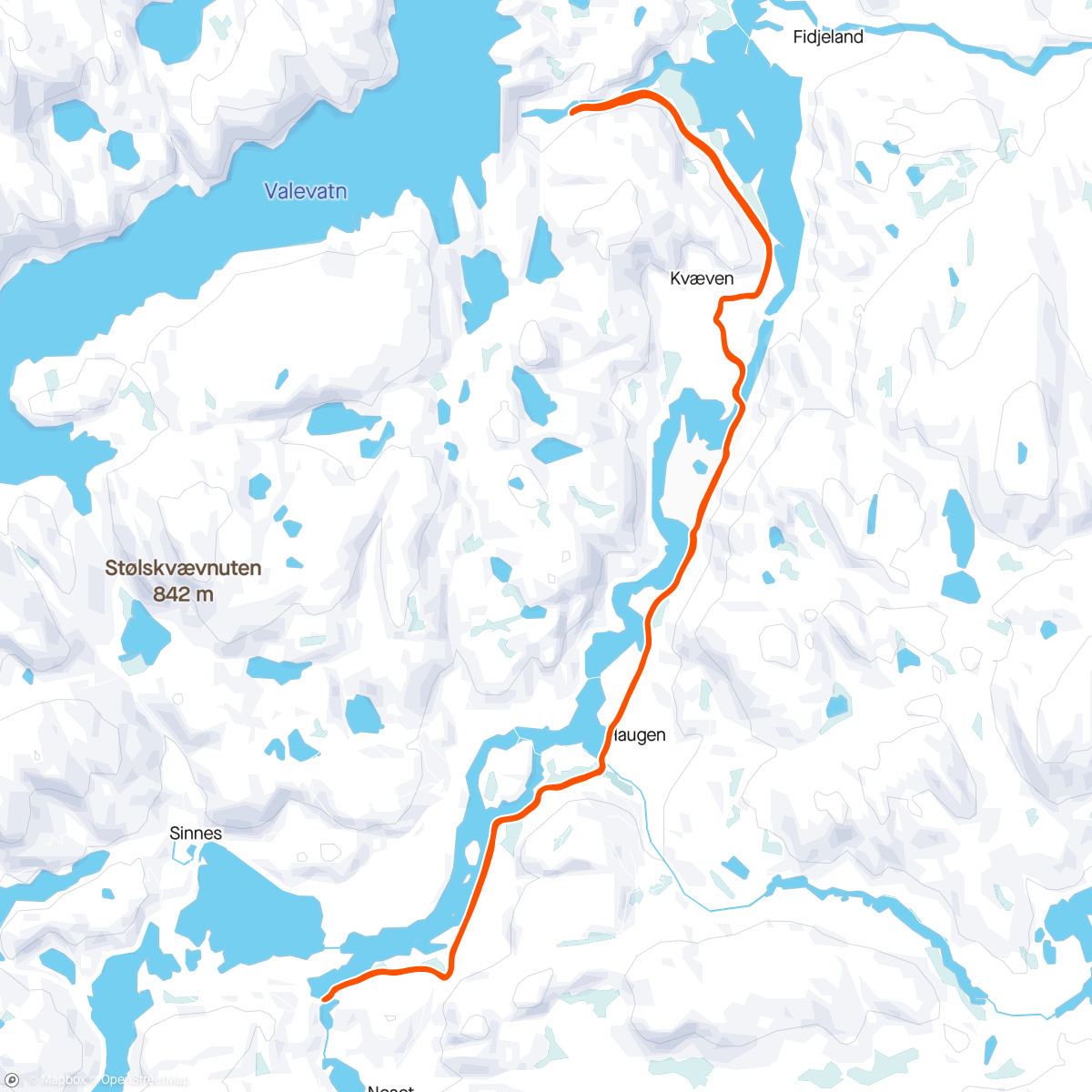 Map of the activity, HemmaVasan - Vasaloppet på hjemmebane 💪💯