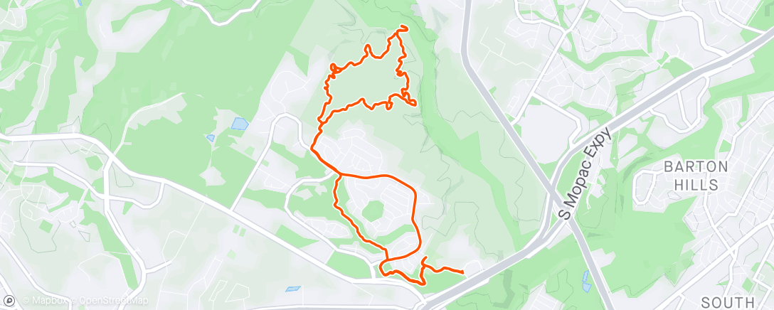 Map of the activity, Thursday ride