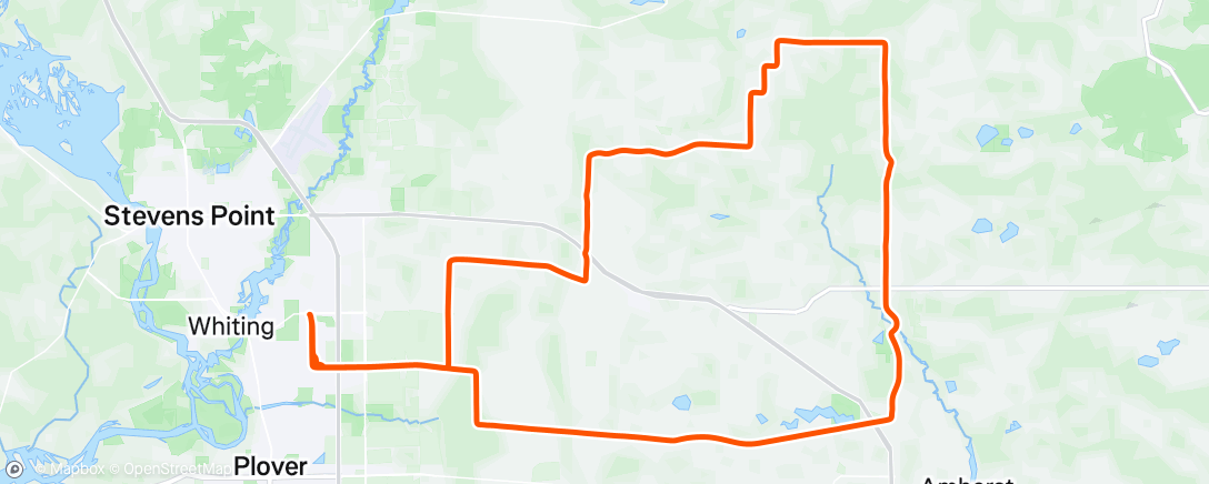 Map of the activity, Getting Cat Called By A Red Neck in a Truck