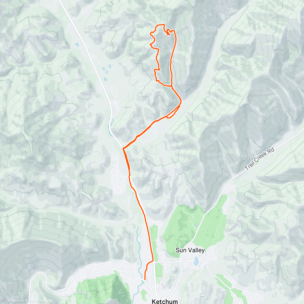 Map of the activity, Taylor canyon trail