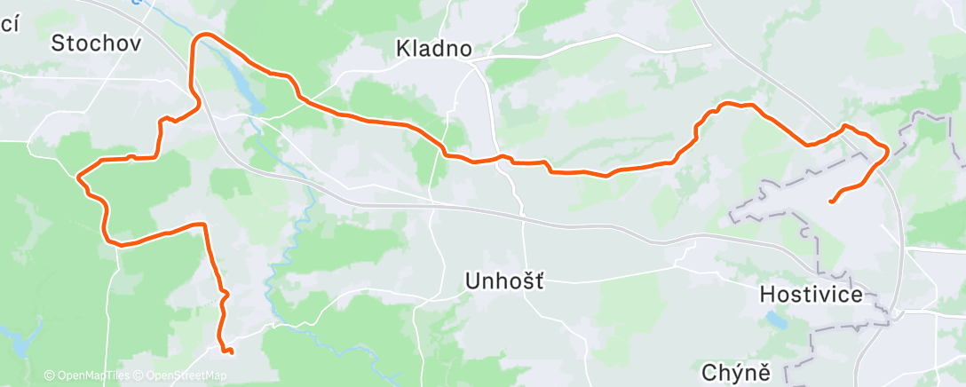 Карта физической активности (Afternoon Gravel Ride)