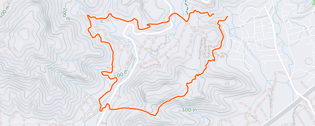 Map of the activity, Morning Run