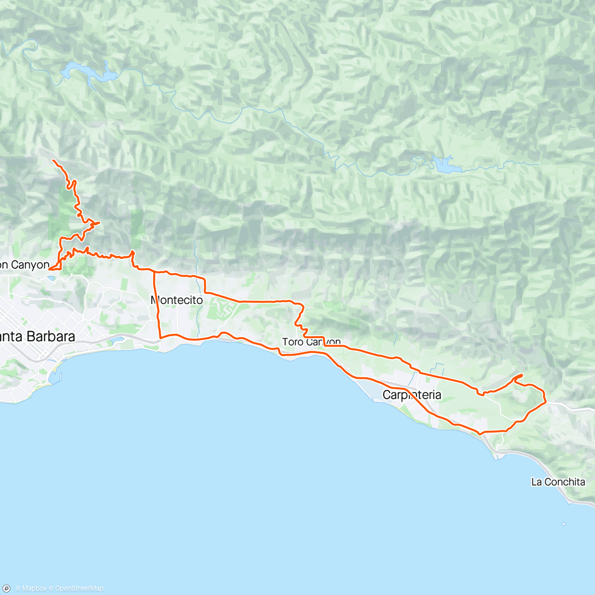 Mapa da atividade, Brass Bird Burrito Ride