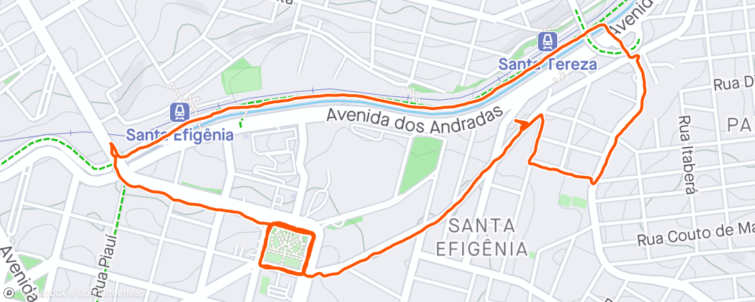 Map of the activity, Segunda braba