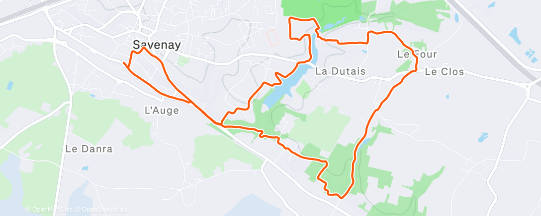 Карта физической активности (Tour sur les sentiers 🏃‍♂️🏃‍♂️)