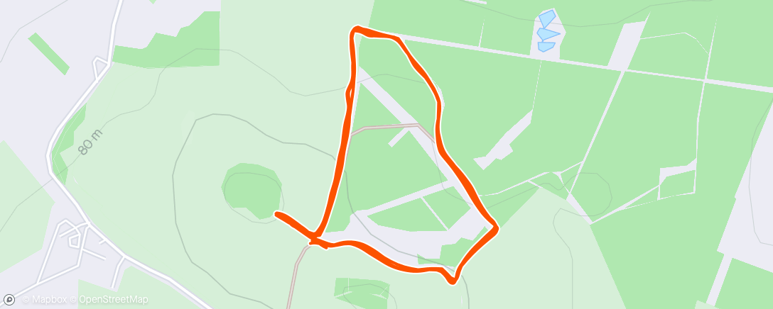 Map of the activity, HH Wittenham Clumps