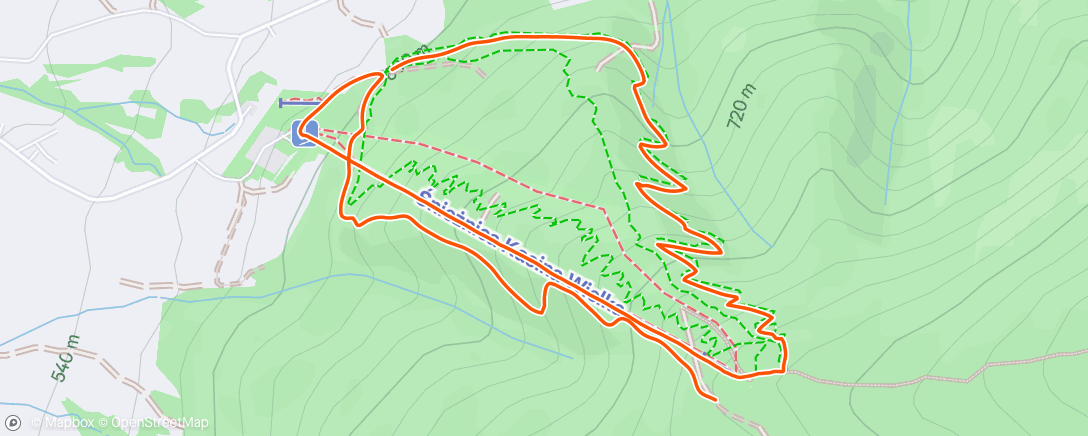 Map of the activity, Afternoon Mountain Bike Ride