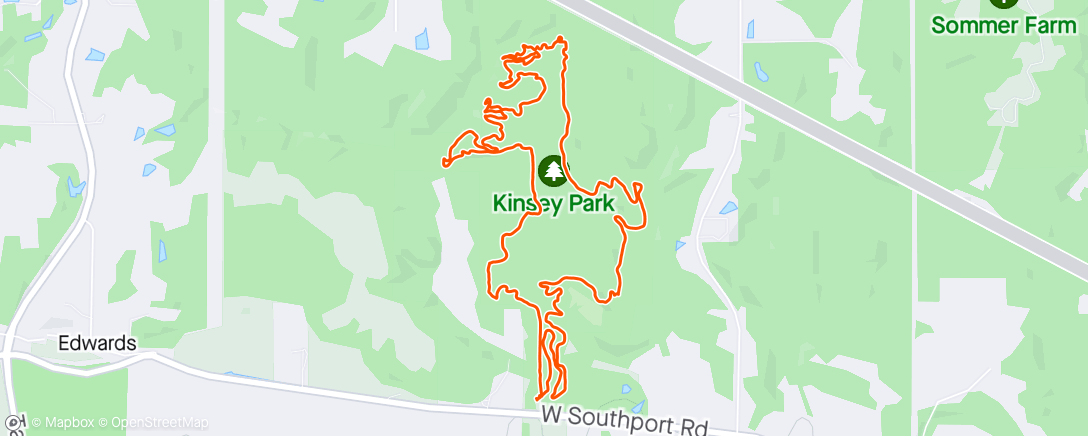 Map of the activity, Kinsey park