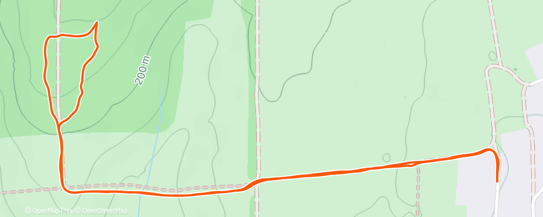 Map of the activity, Afternoon Walk
