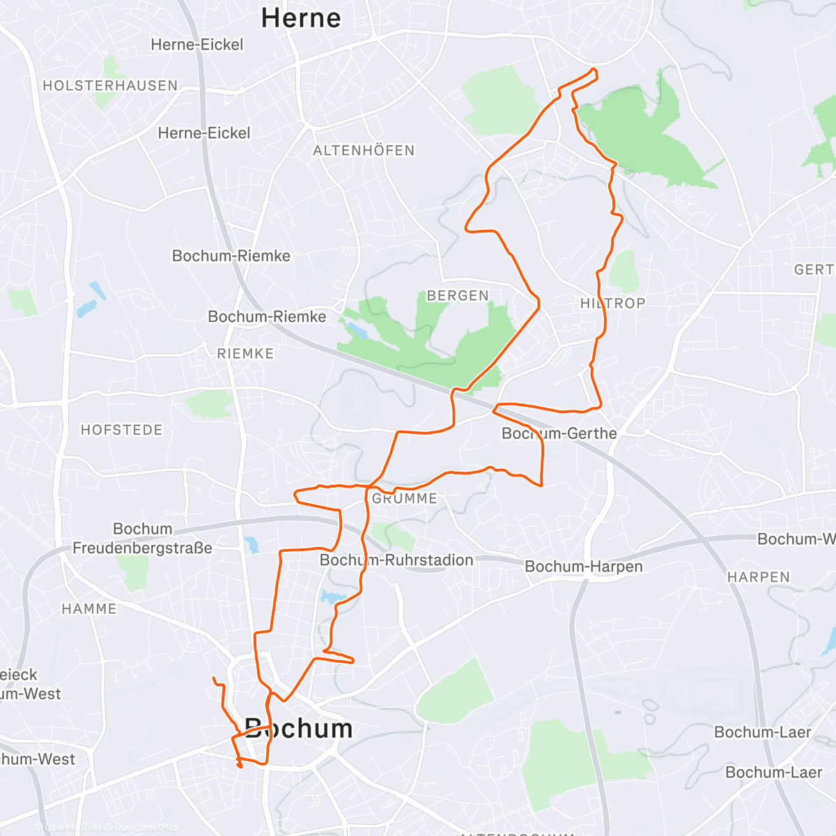 Map of the activity, Abhängen und Spazierfahrt.