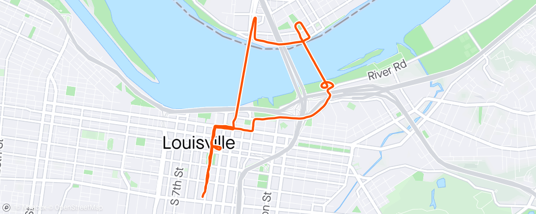 Karte der Aktivität „One Last Run in the Ville”