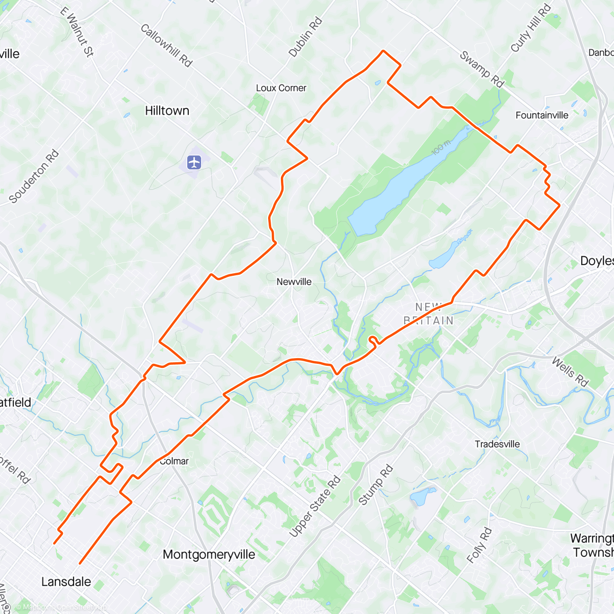 Map of the activity, Just a Ride