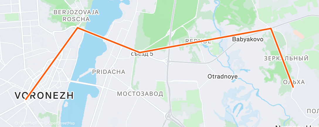 Map of the activity, Велотранспорт