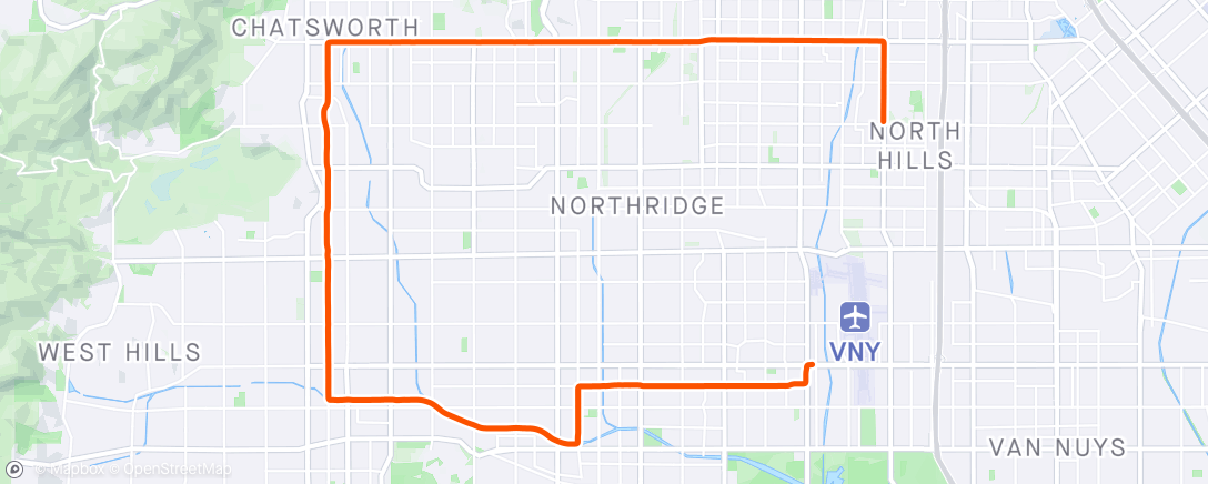 Map of the activity, Something about this section of Woodley. Another nail in the tire. Then, snapped my first valve stem in half. Always learning.