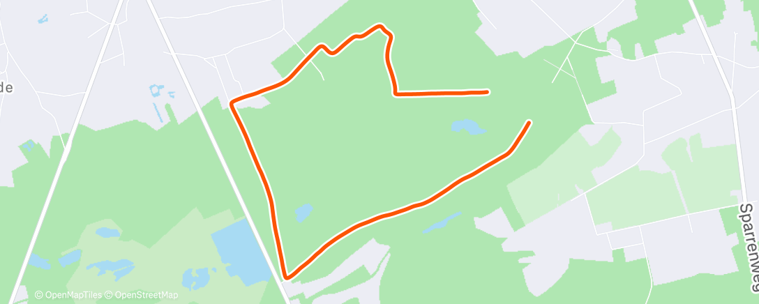 Map of the activity, Ochtendloop