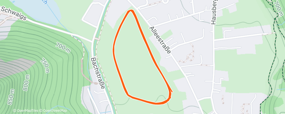 Map of the activity, Afternoon Nordic Ski