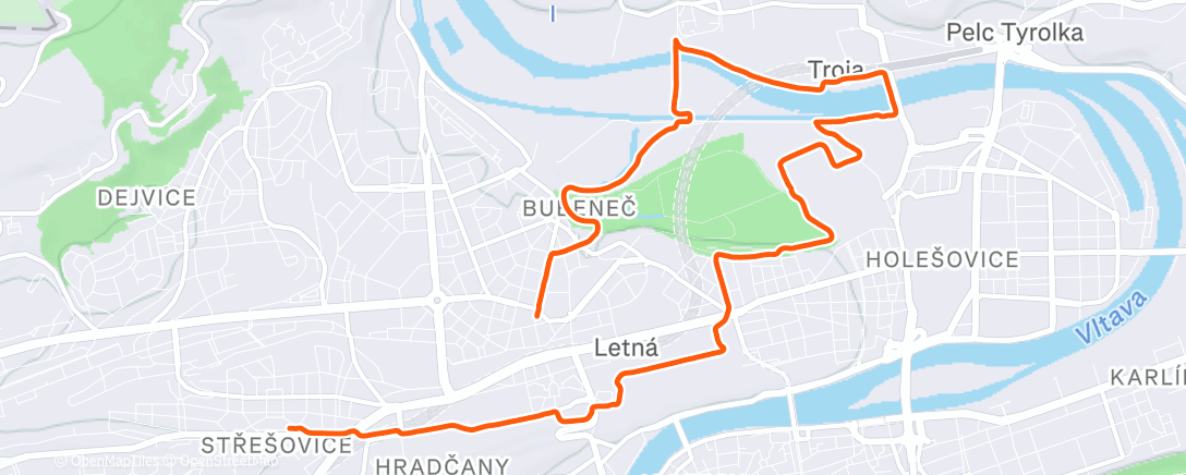 Карта физической активности (Afternoon Run)