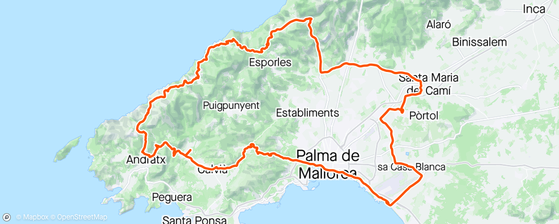 Map of the activity, Mallorca #6