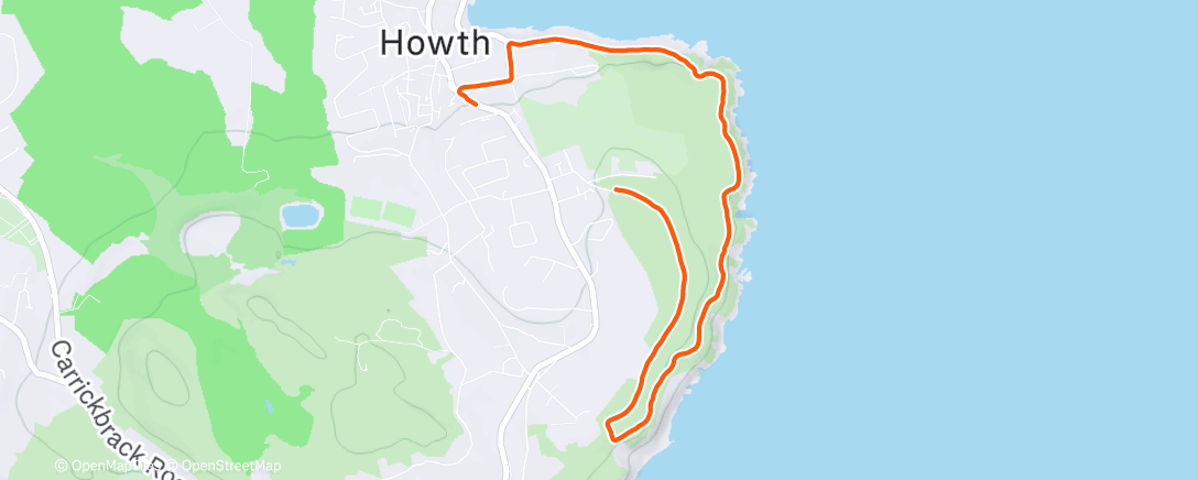 Map of the activity, Morning Run