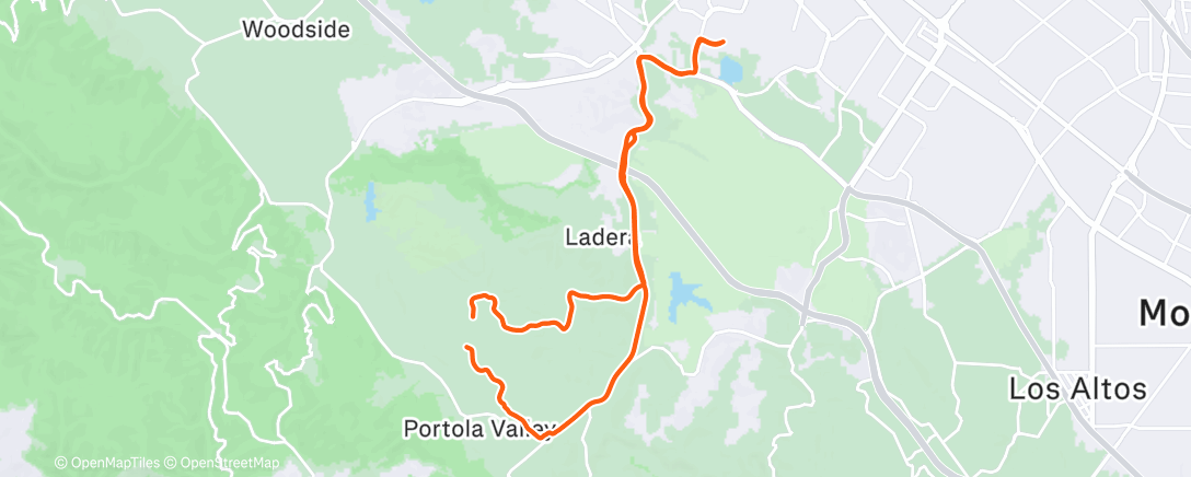 Map of the activity, Ride to Gym and Back.