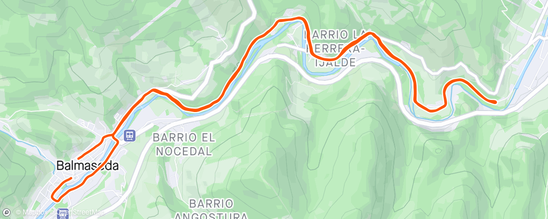 Karte der Aktivität „Carrera de tarde”