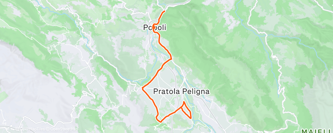 Map of the activity, Uscita natalizia come da tabella