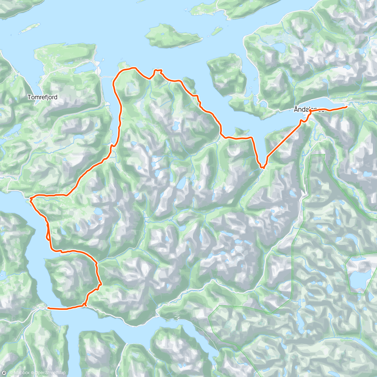 Map of the activity, #11 Isfjorden - Stranda