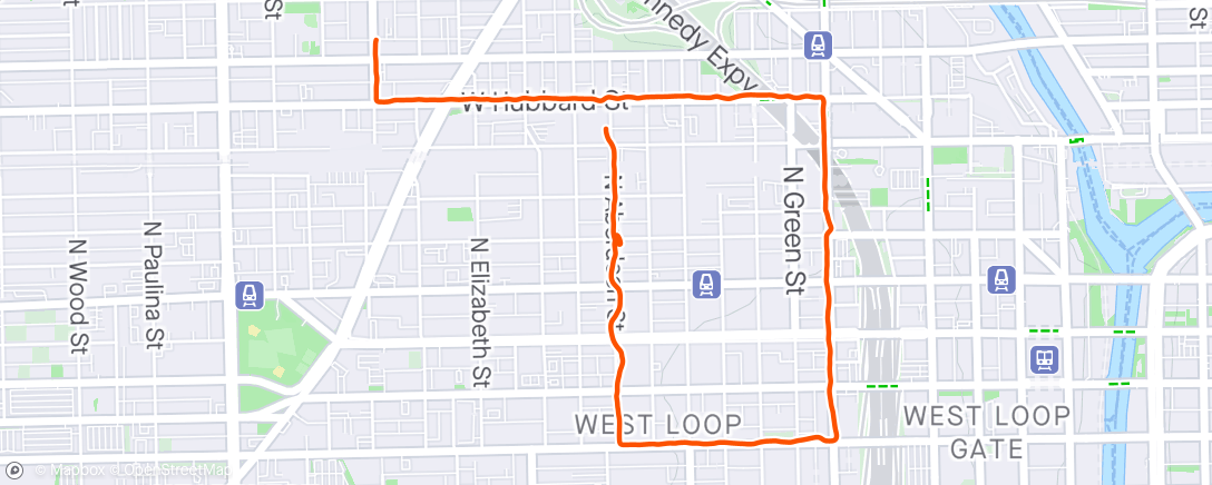 Map of the activity, RUNNING WITH MY WIFE AND DOG