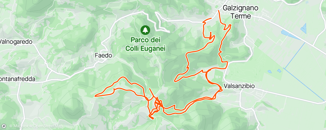 「Sessione di trail running mattutina」活動的地圖