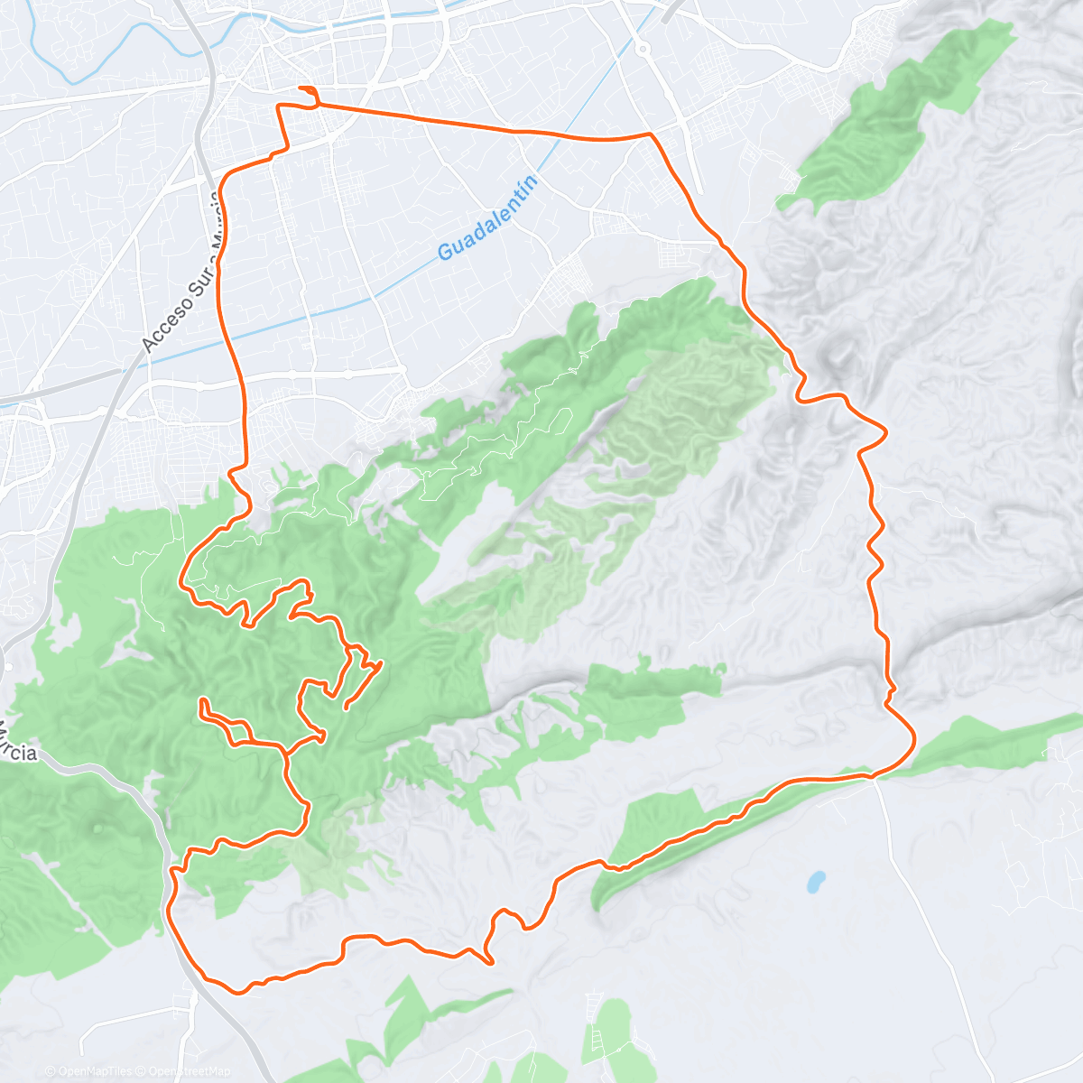 Map of the activity, Morning Ride