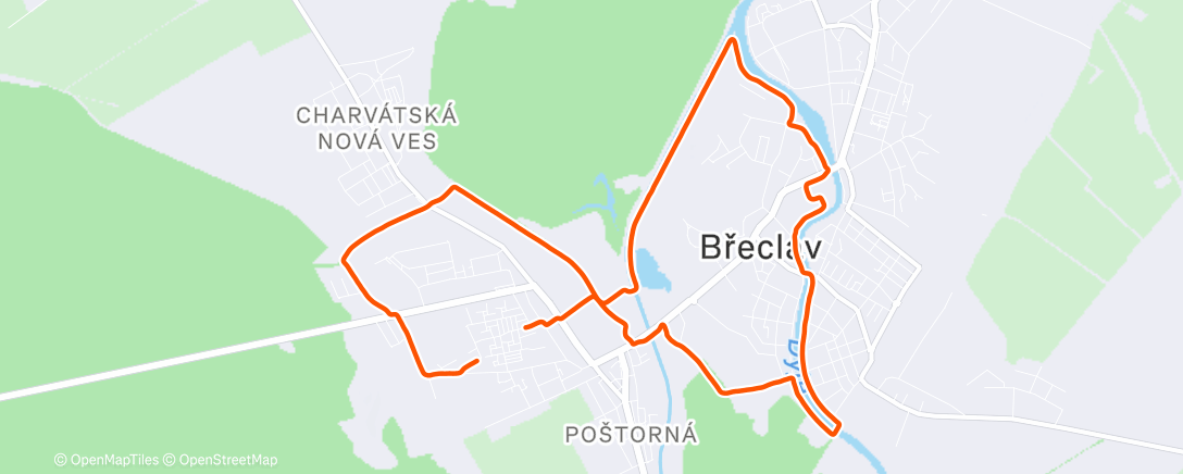 Map of the activity, Morning Run