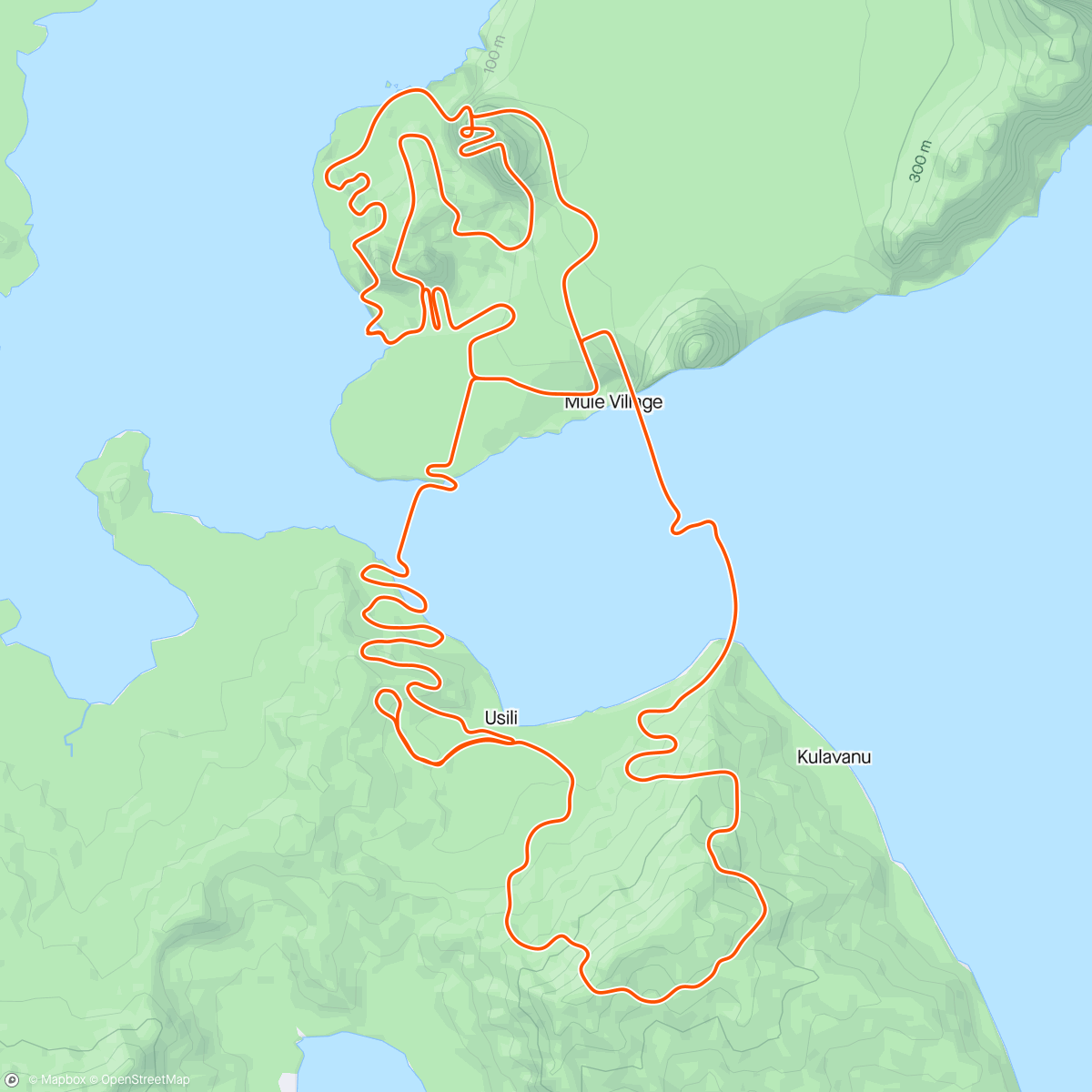 Map of the activity, Zwift - Threshold Development in Watopia
