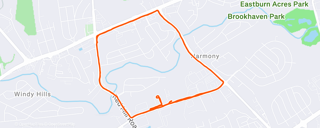 Map of the activity, Quick lunch 10k