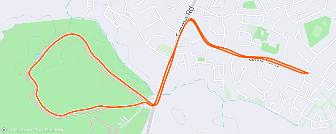 Map of the activity, 5k tempo