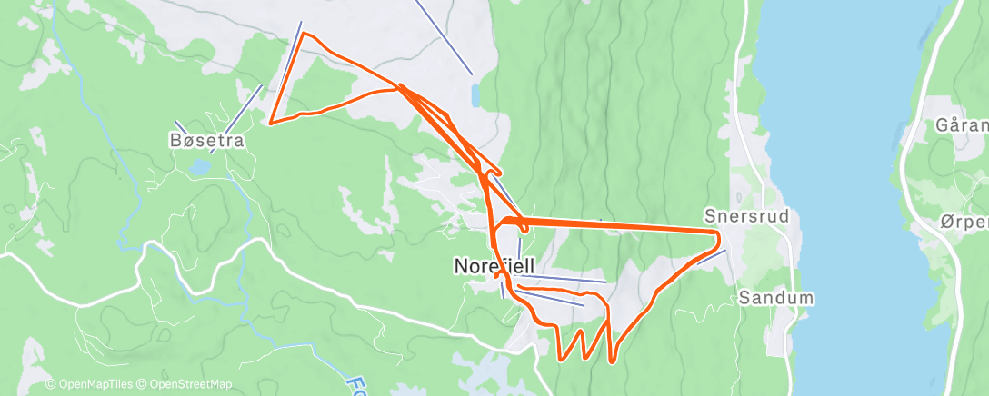 Mappa dell'attività Norefjell med hjemmelaget ❄️