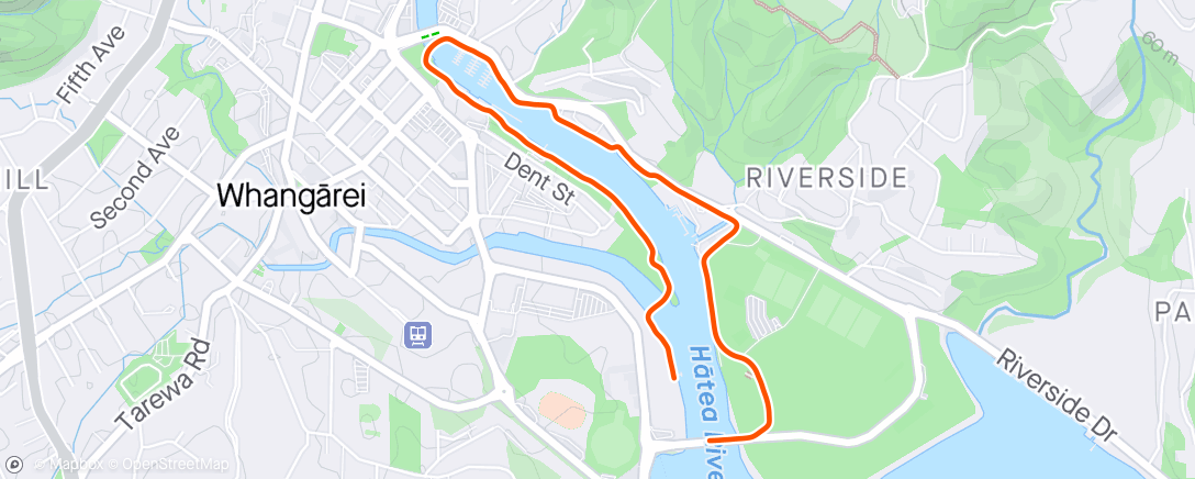 Map of the activity, Morning Run