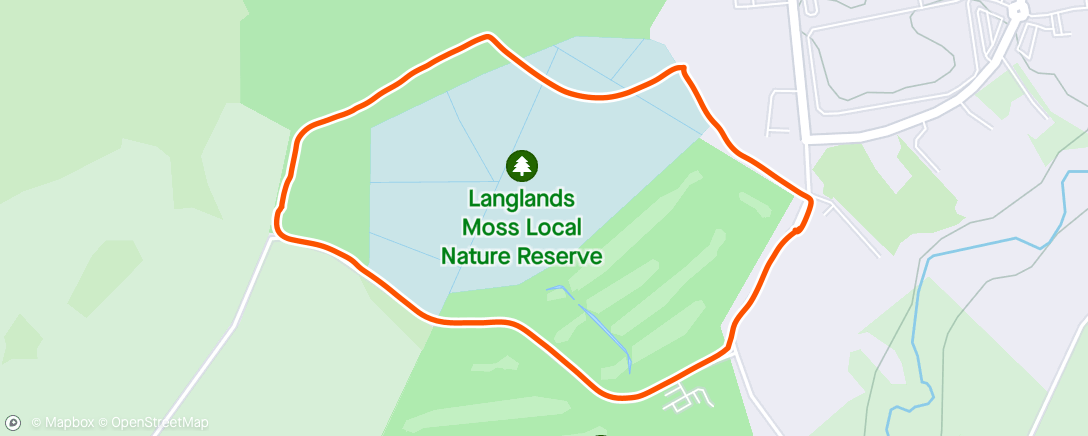 Map of the activity, Langlands Moss, for a wee change