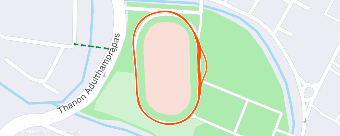 Map of the activity, Evening Run | Project SUB20