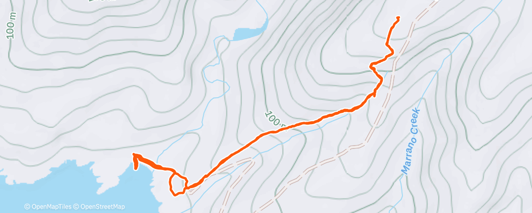 Map of the activity, Afternoon Walk