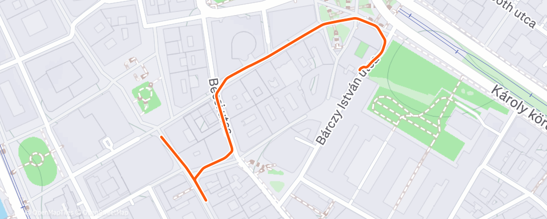 Map of the activity, Spaziergang am Nachmittag