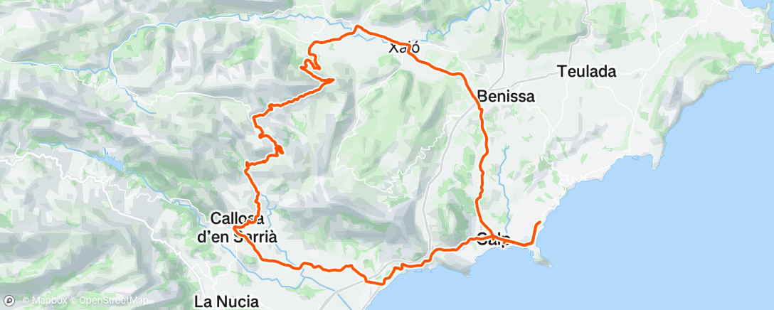 Map of the activity, Morning Ride