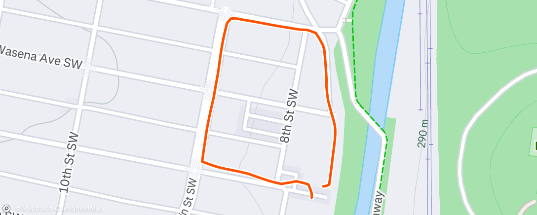 Map of the activity, Morning Walk