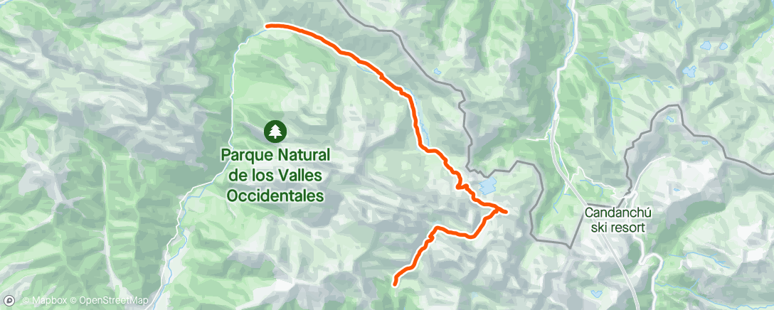 Mappa dell'attività GR11 Stage 10 - La Mina to Refugio De Lizaro
