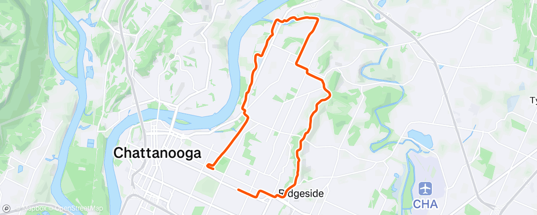Map of the activity, Afternoon Ride